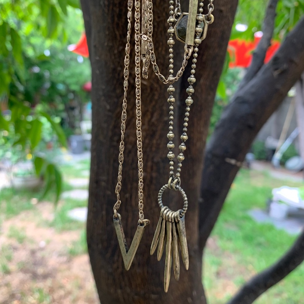 Lucky Brand Triple Chain Necklace